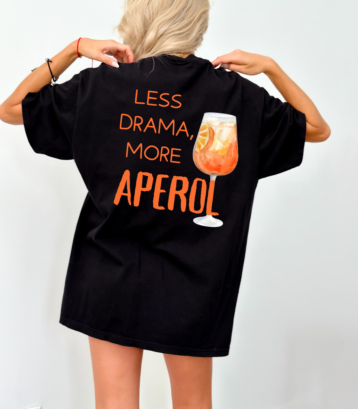 Sommer, Drinks, Aperol Spritz, Geschenk für Freund Freundin, Good Vibes, Sommer, personalisiertes T-Shirt Design