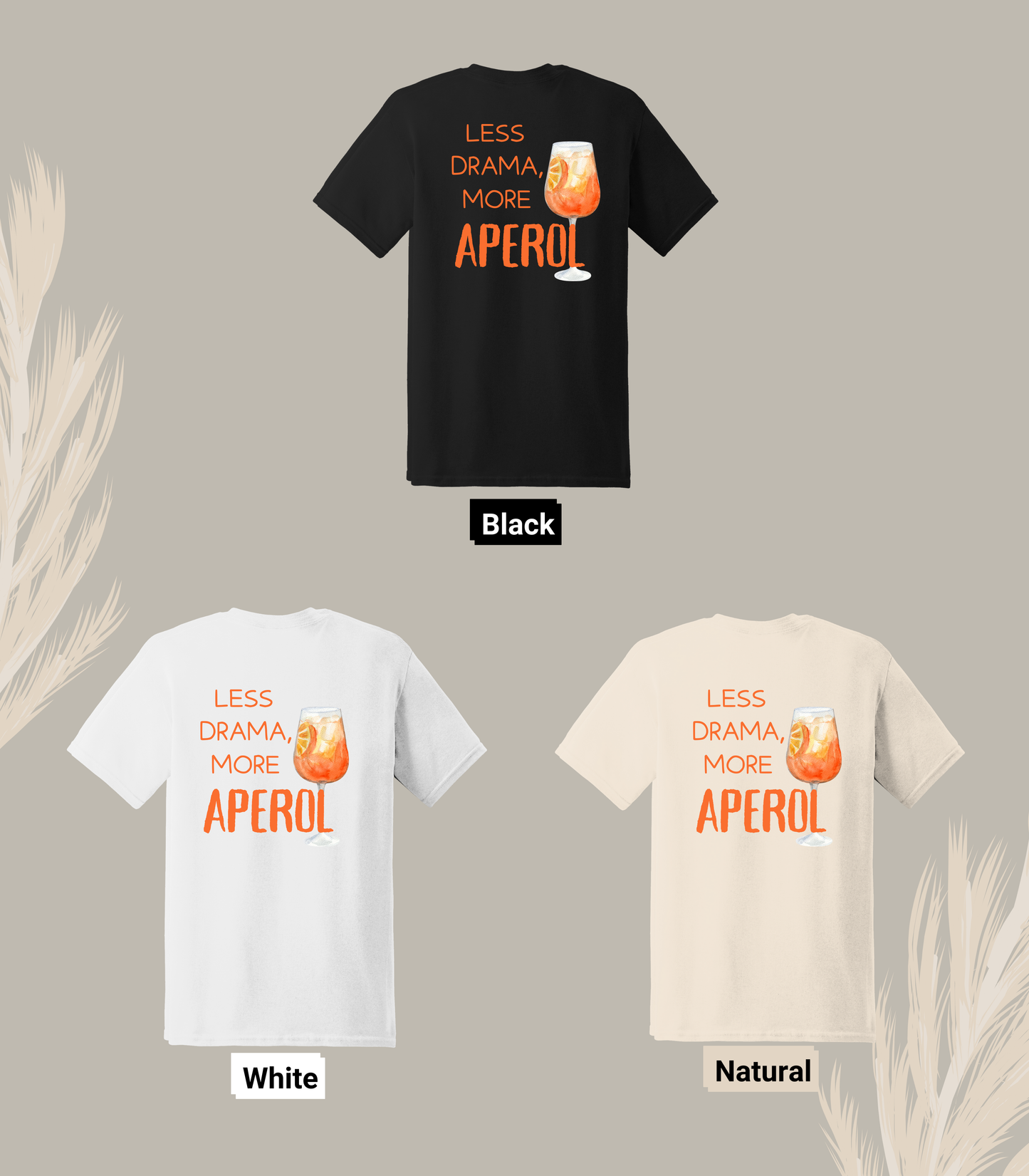 Sommer, Drinks, Aperol Spritz, Geschenk für Freund Freundin, Good Vibes, Sommer, personalisiertes T-Shirt Design