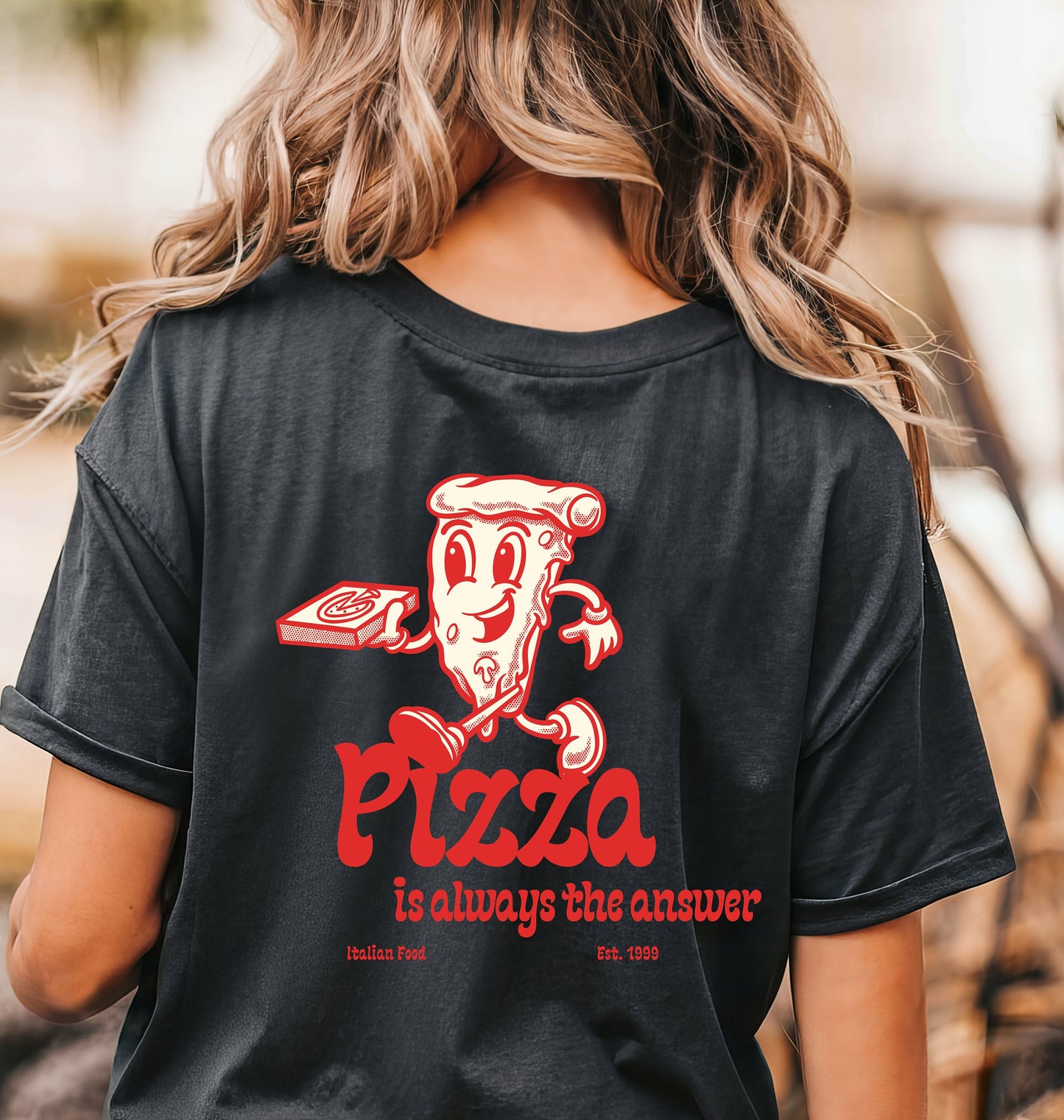 Geschenk, Geburtstagsgeschenk, Personalisiertes Geschenk, personalisiertes Design auf Tshirt, Pizza