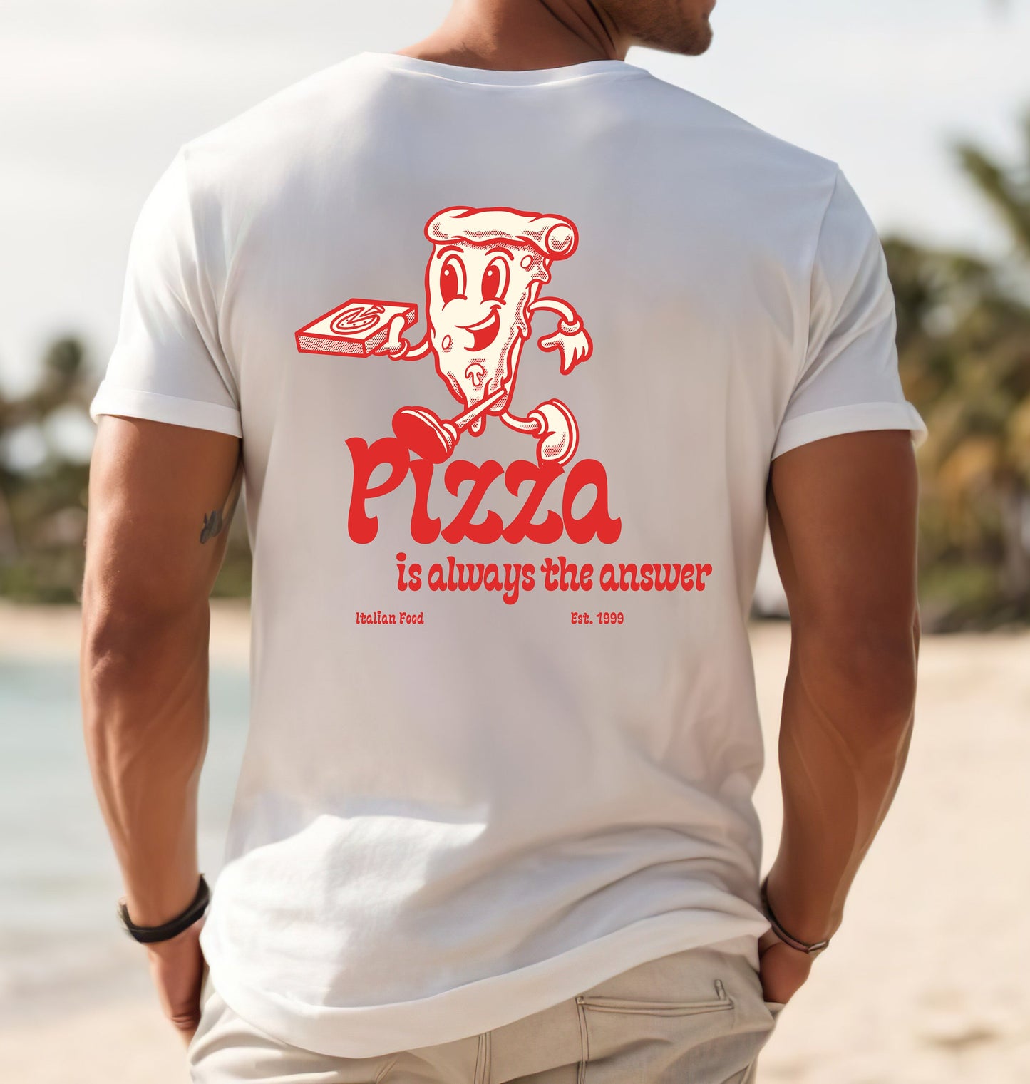 Geschenk, Geburtstagsgeschenk, Personalisiertes Geschenk, personalisiertes Design auf Tshirt, Pizza