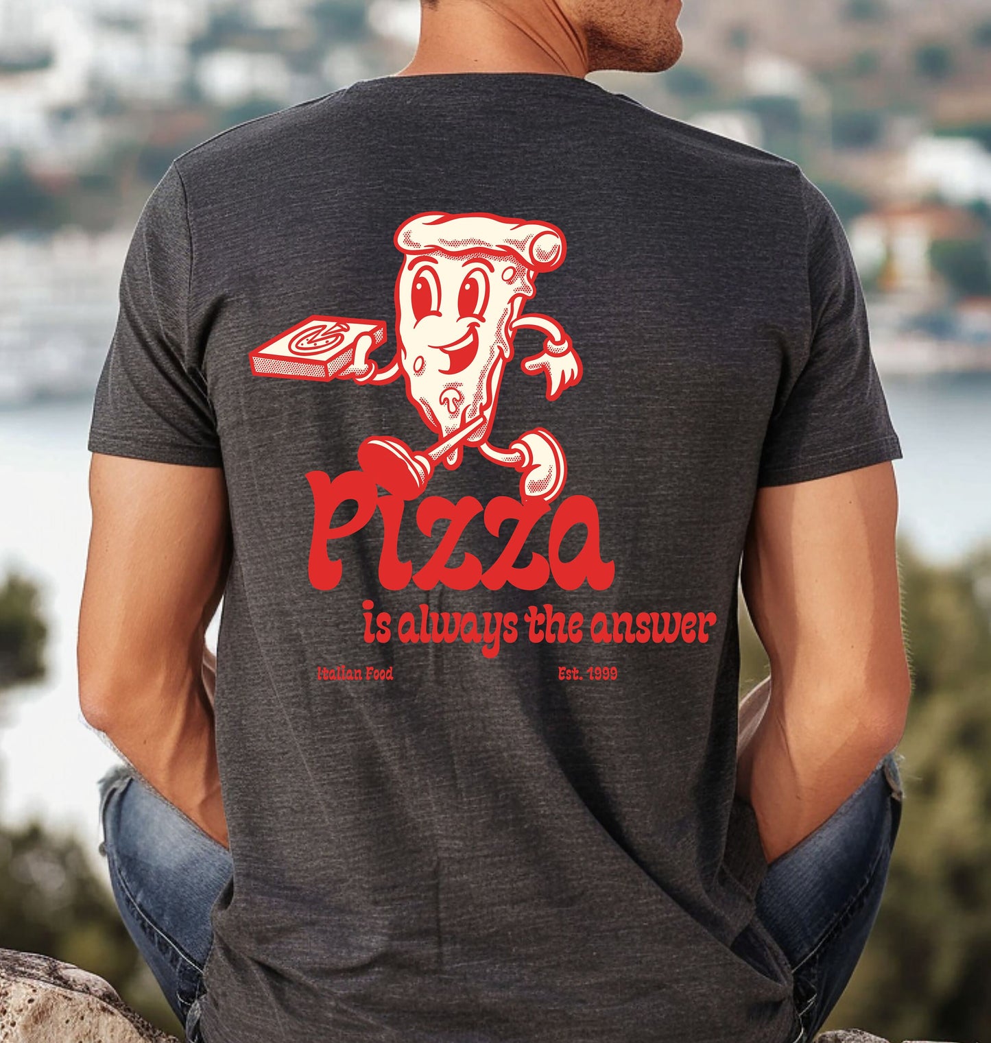 Geschenk, Geburtstagsgeschenk, Personalisiertes Geschenk, personalisiertes Design auf Tshirt, Pizza