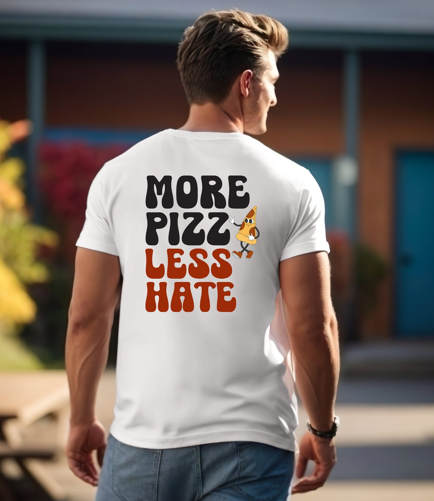 T-Shirt, Geschenk, Happy, Pizza Lover, cheese pizza shirt, pizza tower, funny shirt, unique