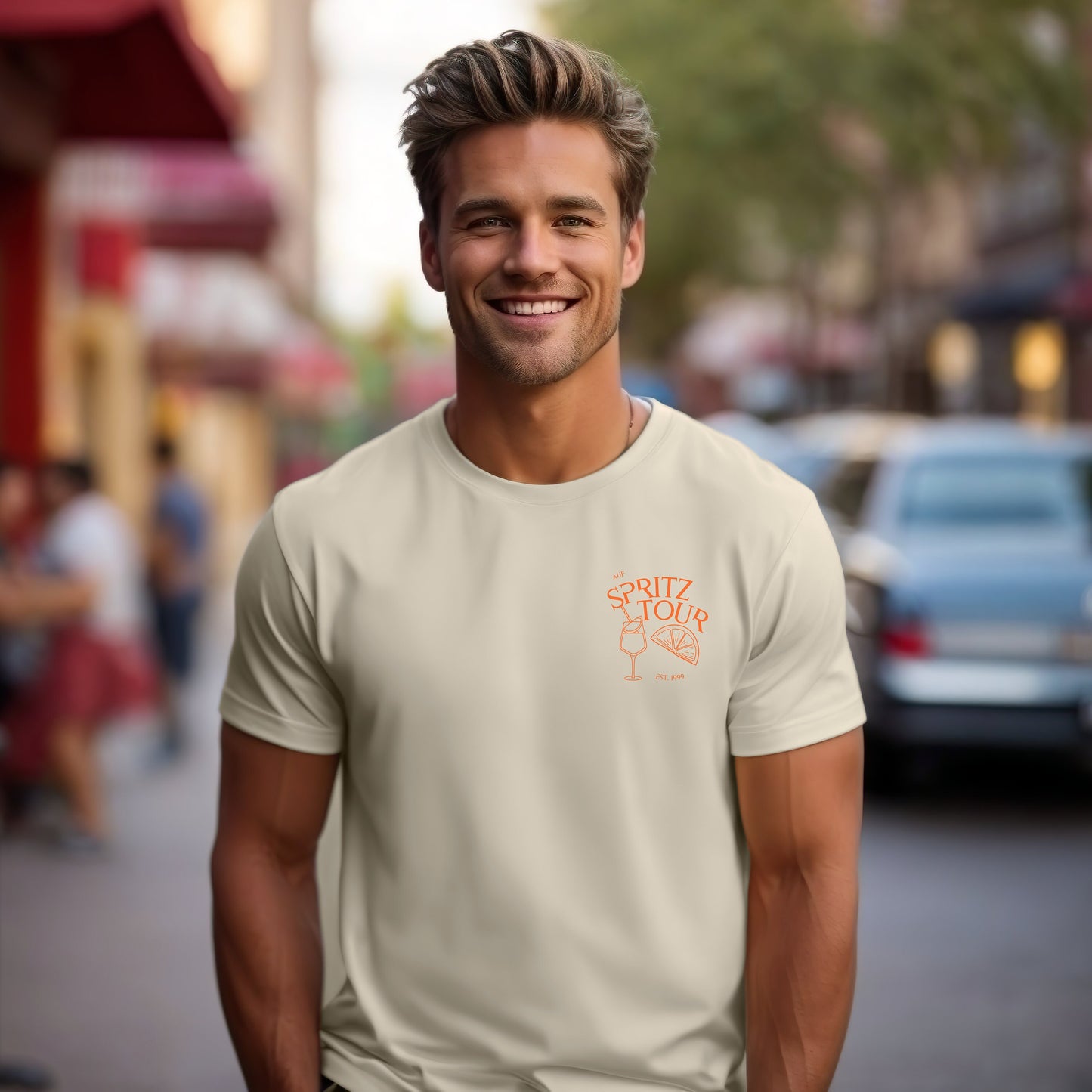 Sommer, Drinks, Geschenk für Freund Freundin, Good Vibes, Sommer, personalisiertes T-Shirt Design