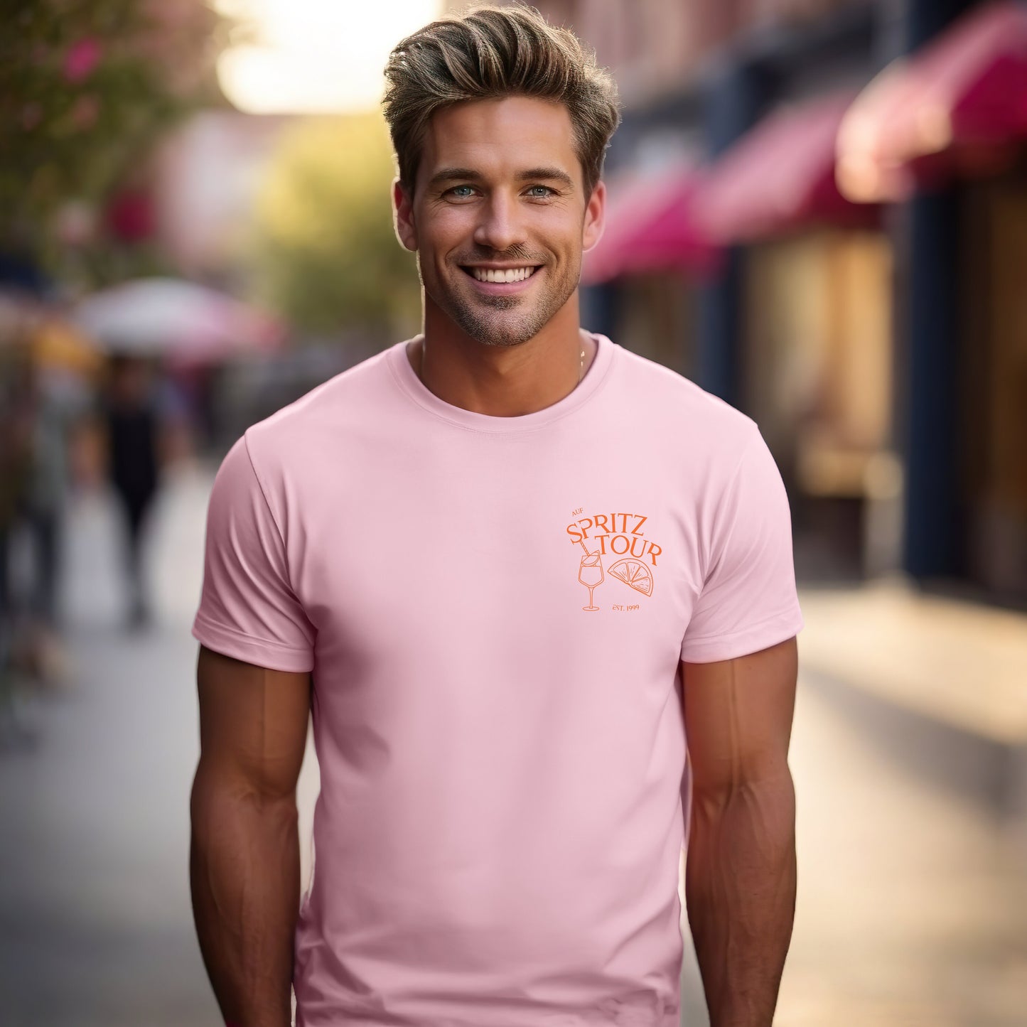 Sommer, Drinks, Geschenk für Freund Freundin, Good Vibes, Sommer, personalisiertes T-Shirt Design