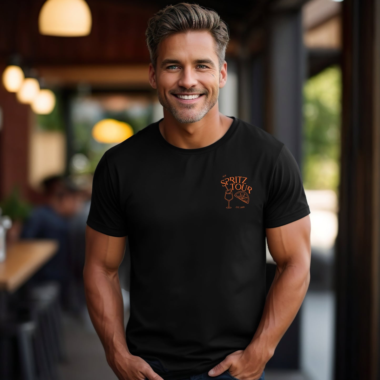 Sommer, Drinks, Geschenk für Freund Freundin, Good Vibes, Sommer, personalisiertes T-Shirt Design