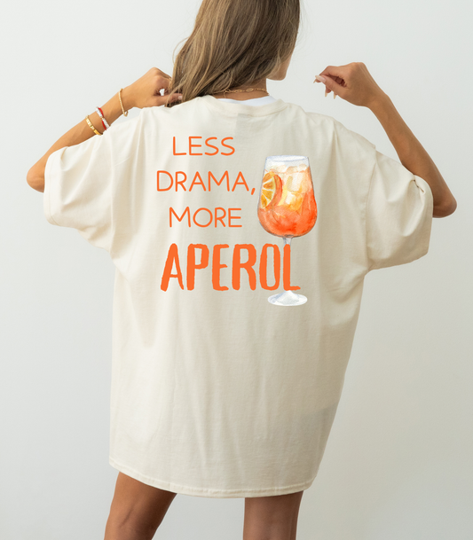 Sommer, Drinks, Aperol Spritz, Geschenk für Freund Freundin, Good Vibes, Sommer, personalisiertes T-Shirt Design