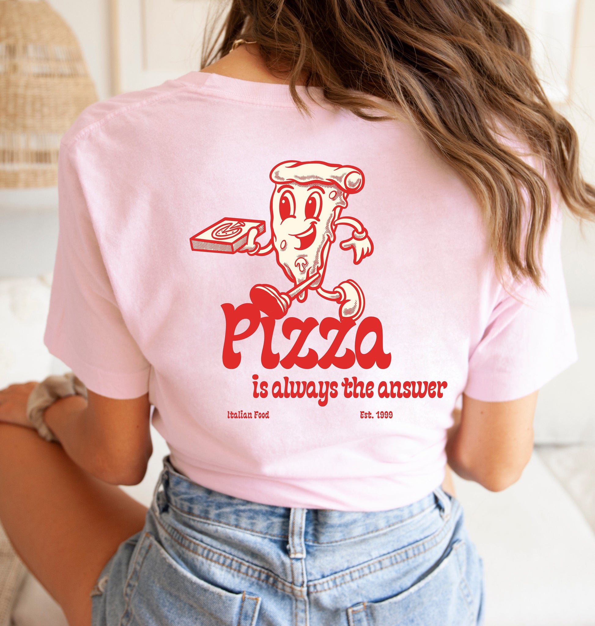 Geschenk, Geburtstagsgeschenk, Personalisiertes Geschenk, personalisiertes Design auf Tshirt, Pizza