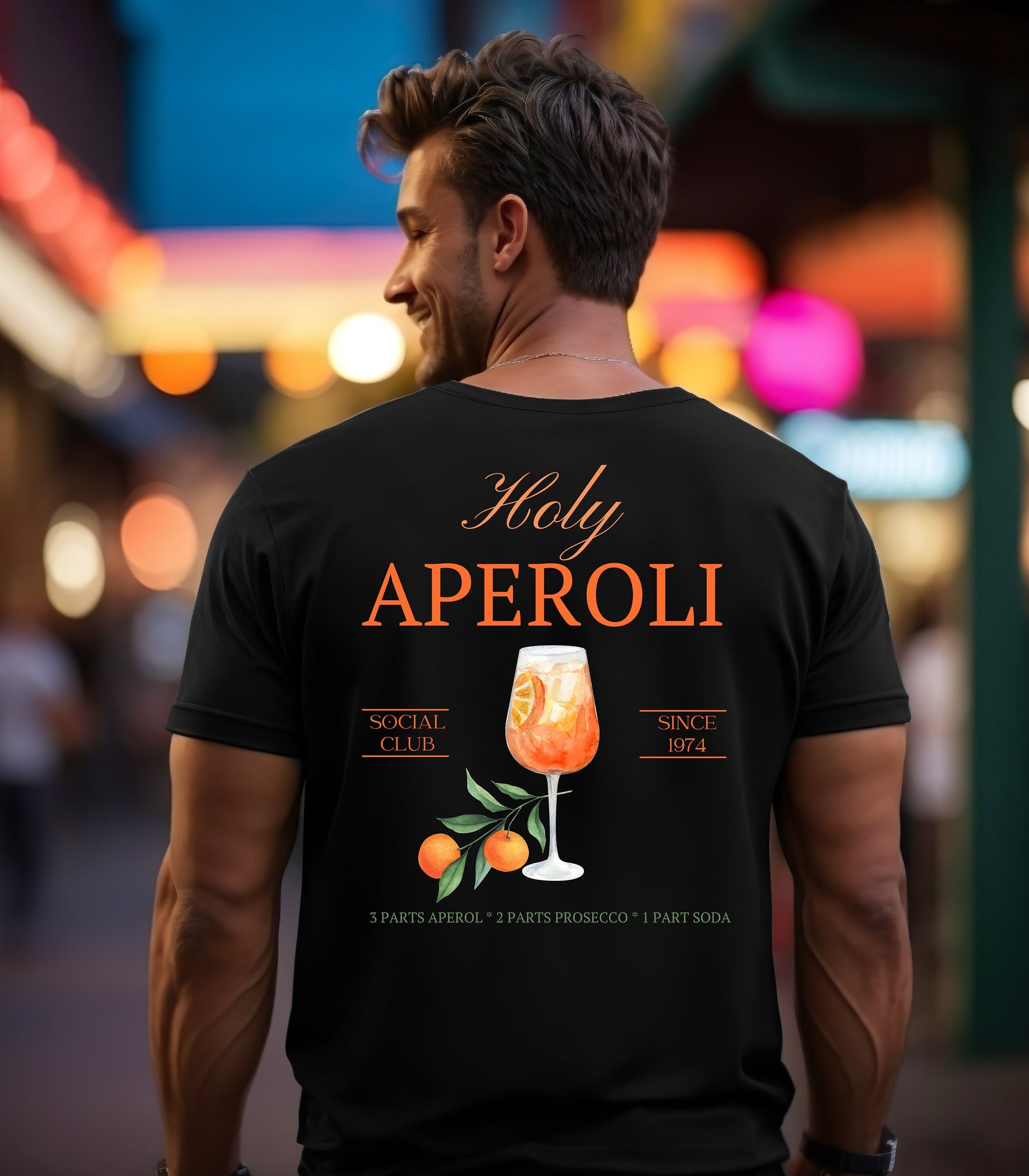 Sommer, Drinks, Aperol Spritz, Geschenk für Freund Freundin, Good Vibes, Sommer, personalisiertes T-Shirt Design