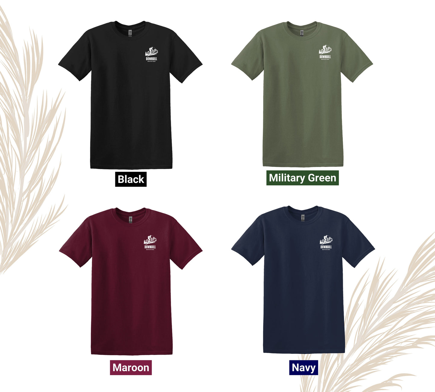 Biking, Bike, Mountains, Natur, Reisen, Camping, Van-Life, Geschenk, minimalistisch, T-Shirt