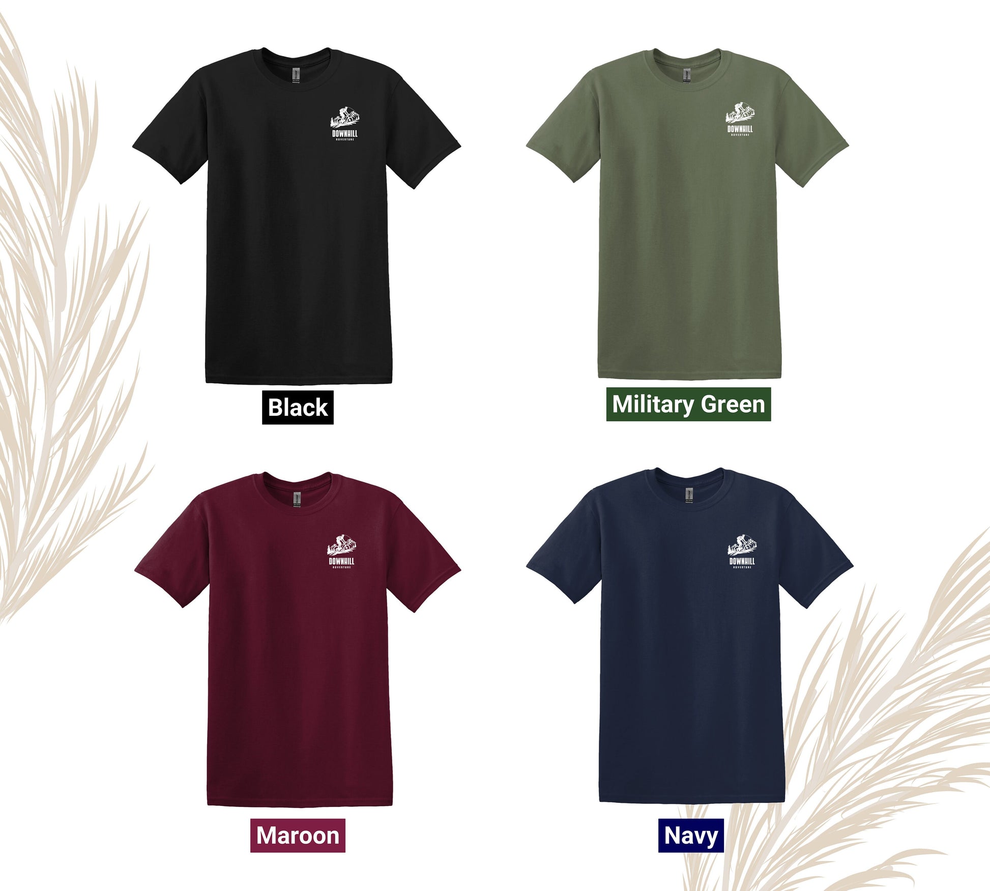 Biking, Bike, Mountains, Natur, Reisen, Camping, Van-Life, Geschenk, minimalistisch, T-Shirt