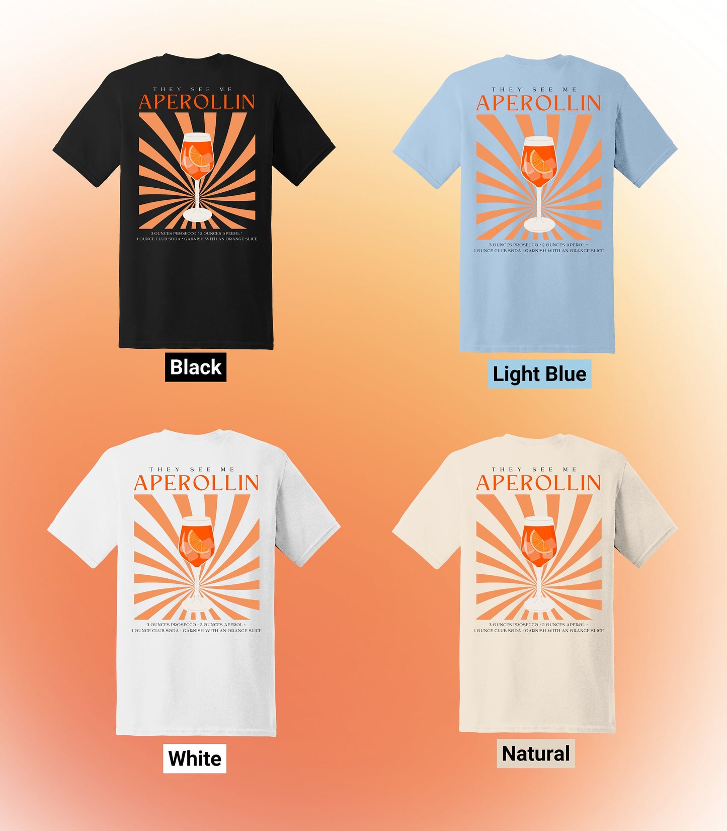 Sommer, Drinks, Aperol Spritz, Geschenk für Freund Freundin, Good Vibes, Sommer