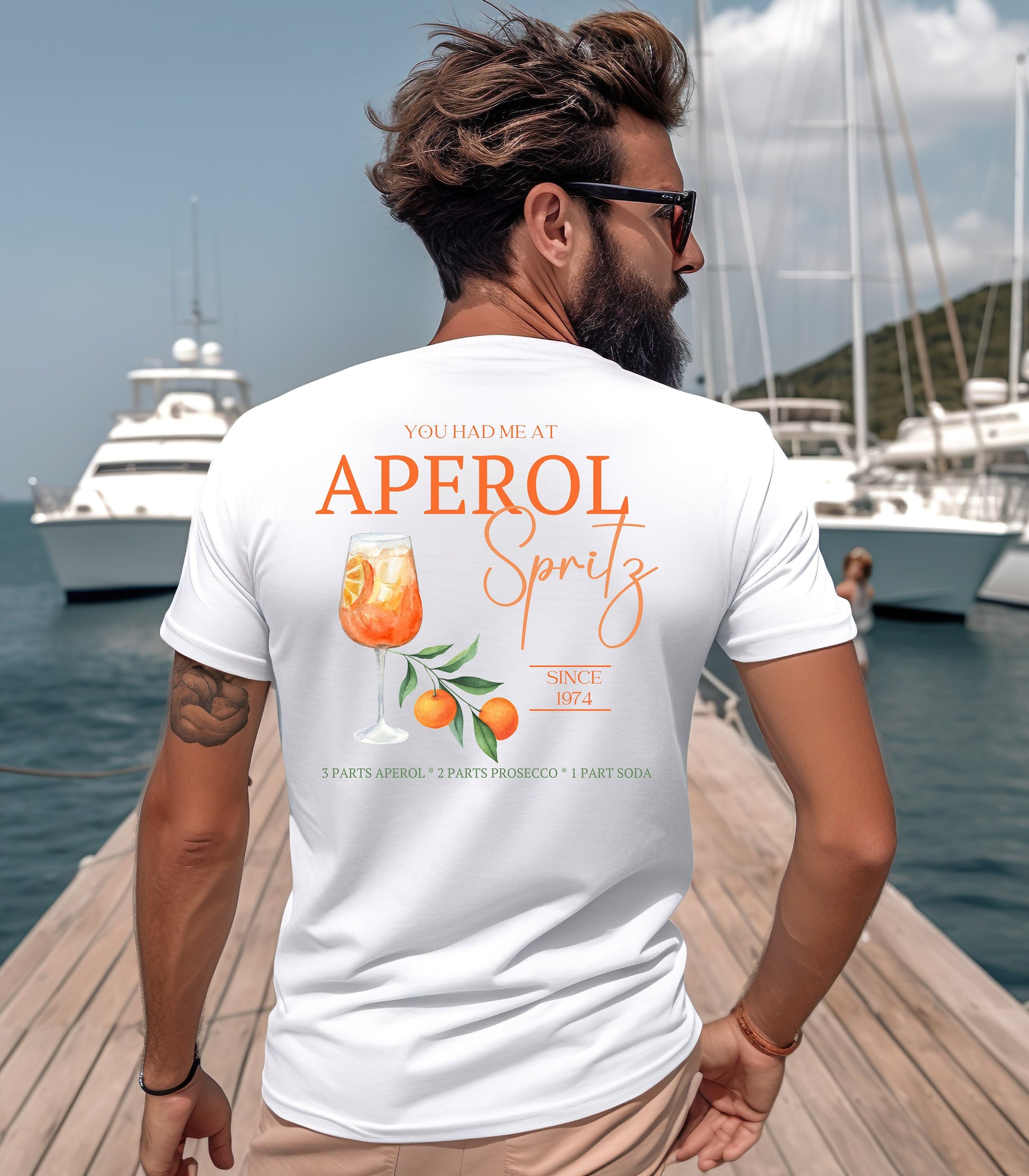 Sommer, Drinks, Geschenk für Freund Freundin, Good Vibes, Sommer, personalisiertes T-Shirt Design