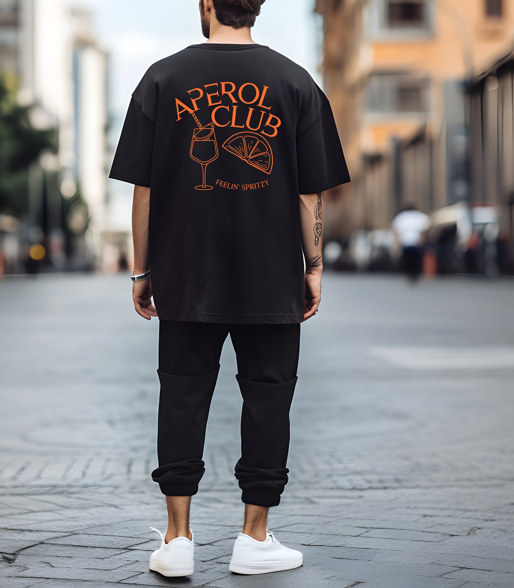Sommer, Drinks, Aperol Spritz, Geschenk für Freund Freundin, Good Vibes, Sommer, personalisiertes T-Shirt Design