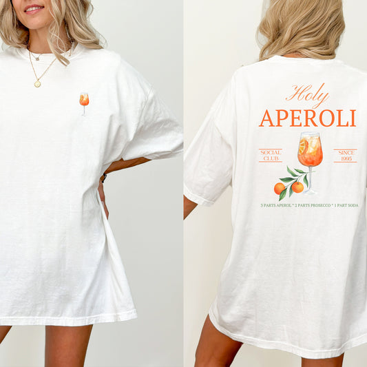 Sommer, Drinks, Aperol Spritz, Geschenk für Freund Freundin, Good Vibes, Sommer, personalisiertes T-Shirt Design
